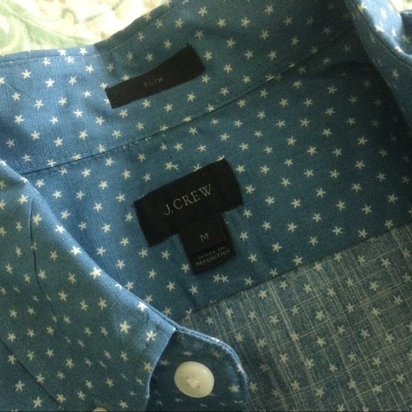 J Crew Mens Slim Button Down Size Medium - Picture 4 of 8